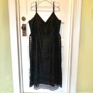 City Chic Geometric Lace Dress